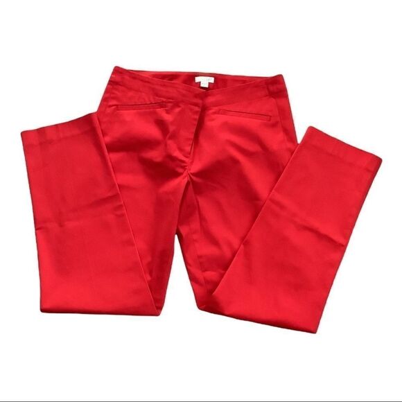 J Jill Red Work Pants Excellent Condition Size 6 - Picture 1 of 6